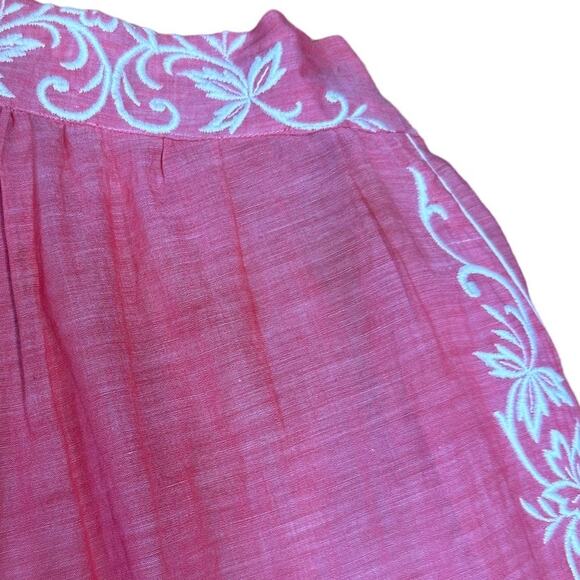 Vintage Handmade A-Line Skirt ~10/12 Embroidered Cottagecore Lagenlook Prairie - Picture 4 of 5